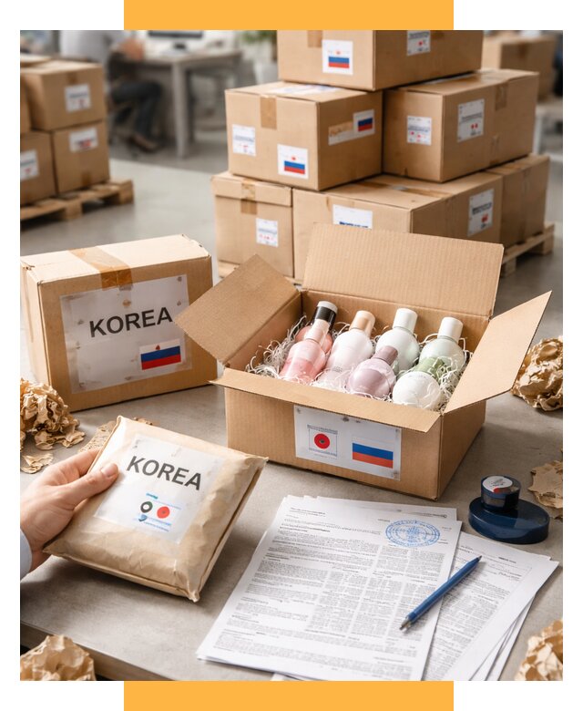 Доставка косметики из Кореи от 8898 р. под ключ | СетСервис-Нвт